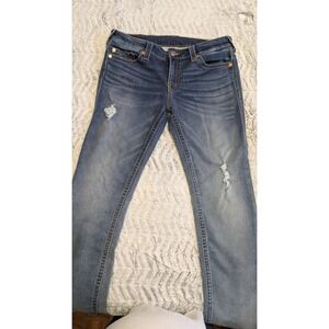 Men Slim Straight True Religion Jeans - Medium Wash - Size 31